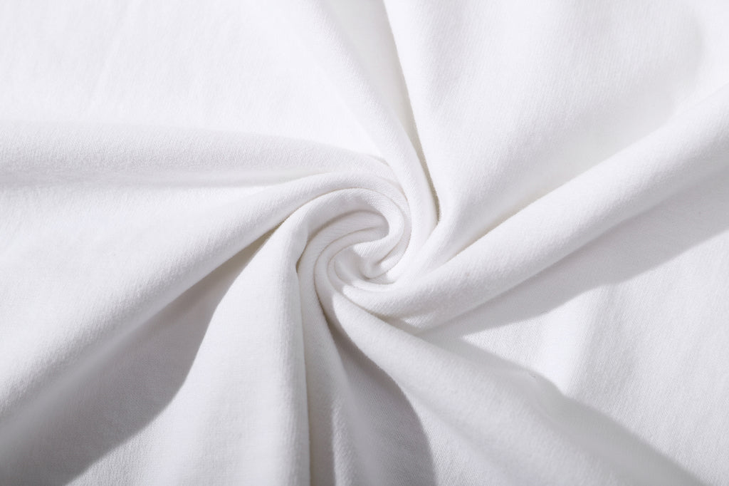 detailed close up texture of ih white premium suede finished cotton fabric