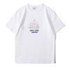 ih regular fit suede finished cotton tattoo inspired pirate ship t shirt in white front view