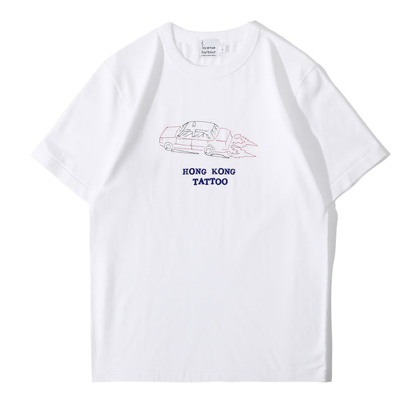 ih regular fit suede finished cotton tattoo inspired racing taxi