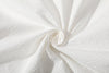 detailed close up texture of ih white premium cotton seersucker fabric