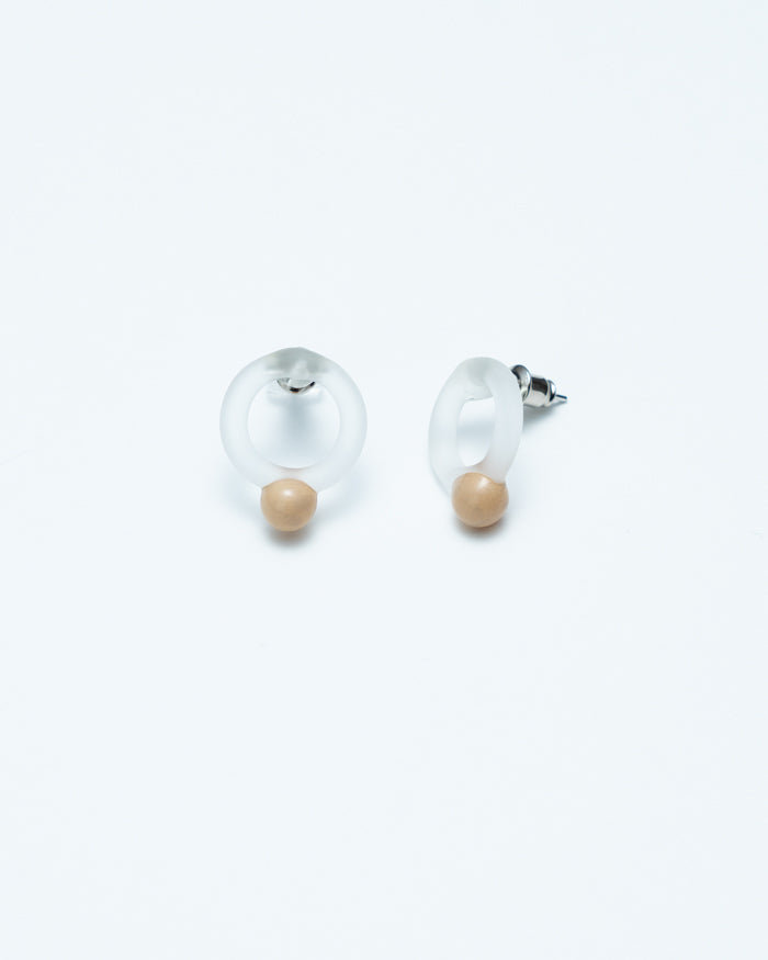HARIO Handmade Earrings - arawa 白漆 - GLUE Associates