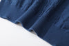 Crew neck summer knit top - blue chrysanthemum - GLUE Associates