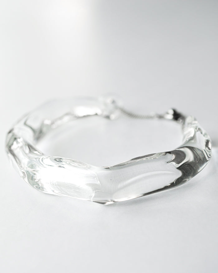 HARIO Handmade Jewelry - Clear Bangle - GLUE Associates