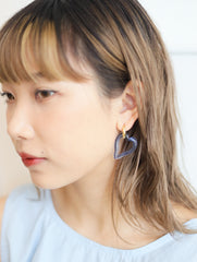 Sandralexandra Handmade heart earrings - Blue - GLUE Associates