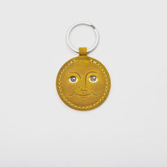 Yellow Moon the emoji keychain