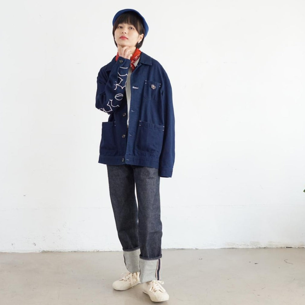 Incense Harbour Denim Workwear Jacket with Embroidery - GLUE Associates