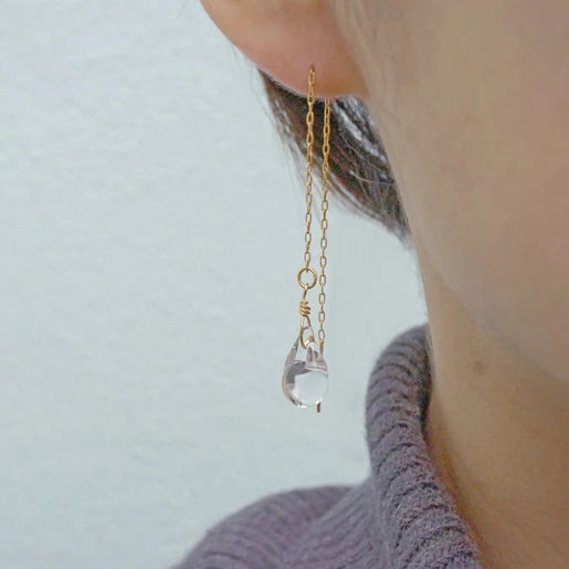 HARIO Handmade Jewelry- Water Drop Earrings (HAW-T-002P) - GLUE Associates