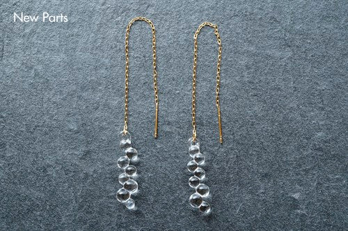 HARIO Handmade Jewelry- Water Drop Earrings (HAW-G-002P) - GLUE Associates