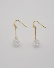 HARIO Handmade Earrings - white clover flower - GLUE Associates