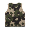 Baby cotton knit vest - camouflage daffodils - GLUE Associates