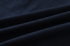 Incense harbour Raglan Work Shirt - triangle discharge print on indigo-dyed slub cotton - GLUE Associates