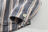 Incense Harbour Work Shacket - Bold Strips Cotton Uniform Blue/White/Orange - GLUE Associates