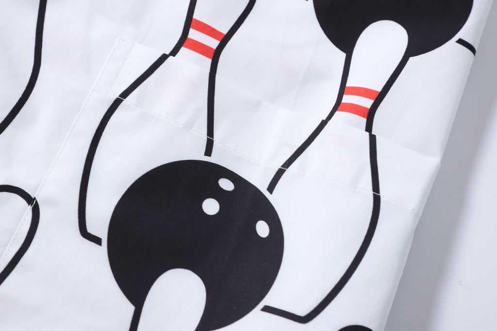 Retro sports pattern shirt - bowling - GLUE Associates