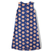 Floral pattern sleeveless dress - little daffodils navy - GLUE Associates
