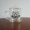 Heat resistant double layer glasses dali mug -  Tiger - GLUE Associates