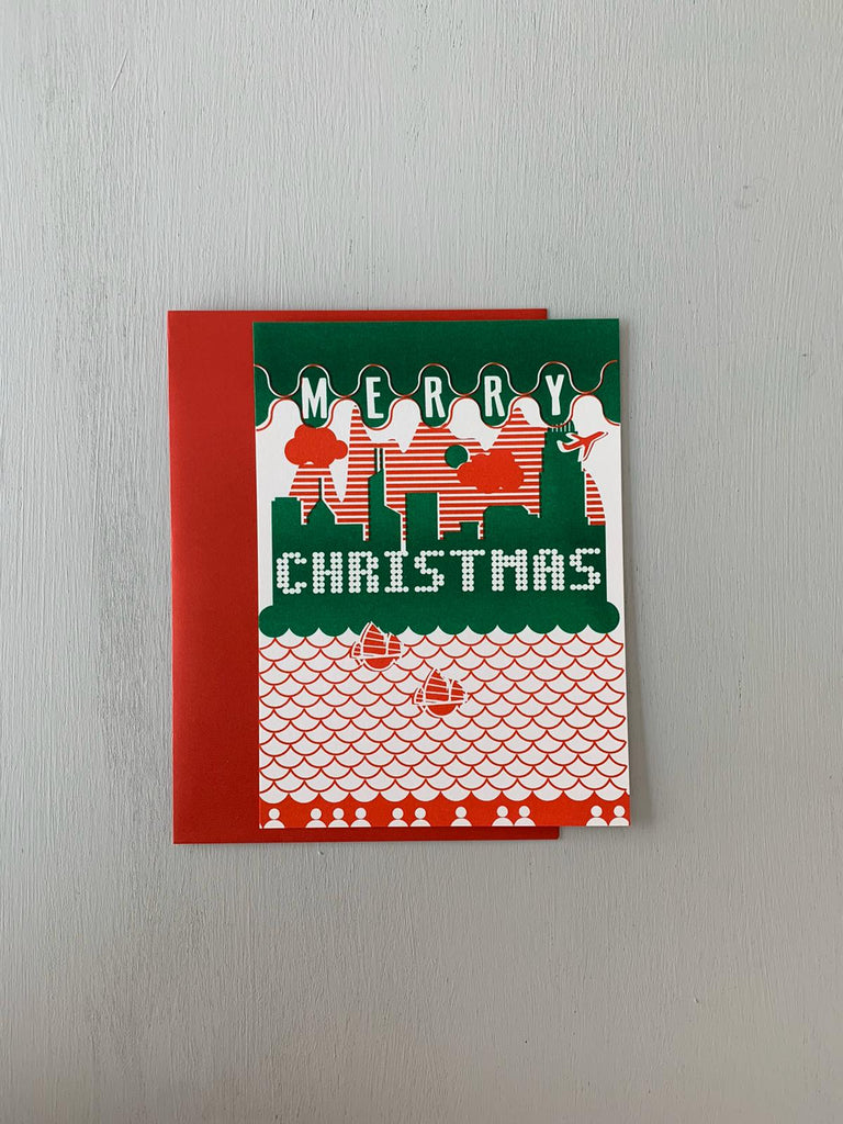 GLUE Christmas Card - Hong Kong Victoria Harbour Day and Night - GLUE Associates