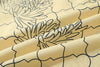 close up of yellow chrysanthemum Tencel linen fabric texture