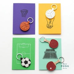 Herr PONG Basketball keychain - GLUE Associates