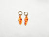Sandralexandra Handmade Beans earrings - orange - GLUE Associates