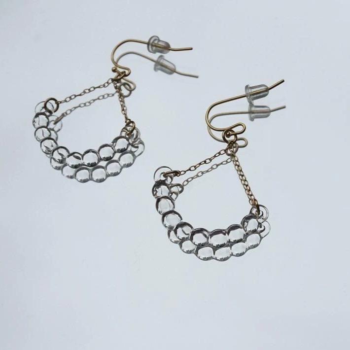 HARIO Handmade Jewelry- Water Drop Earrings/Ear Clips (HAW-R-002 ...