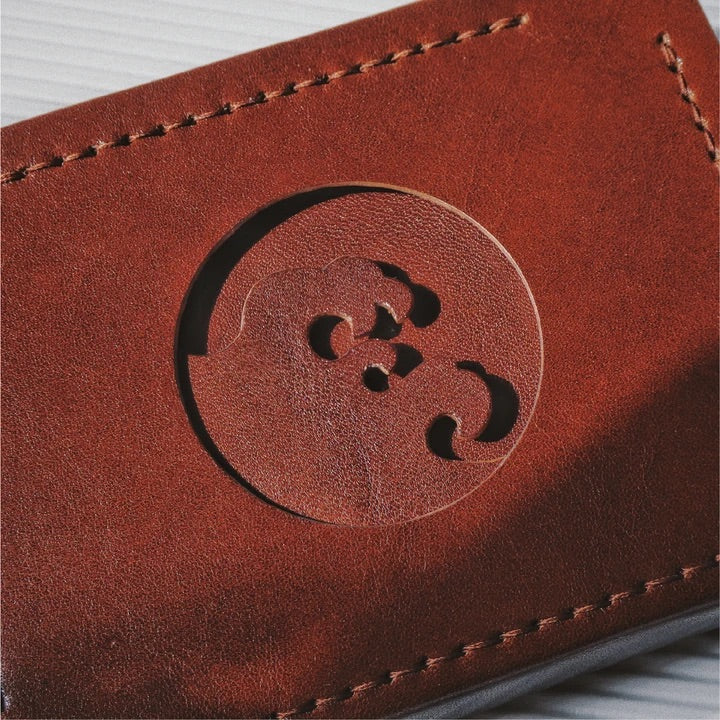 The Fukei Zip around short wallet - Brown - GLUE Associates
