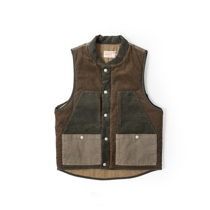 Burcs retro corduroy vest jacket - GLUE Associates