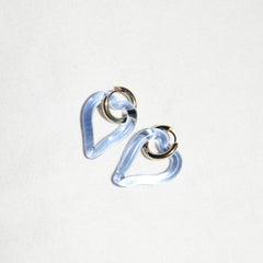 Sandralexandra Handmade heart earrings - Blue - GLUE Associates