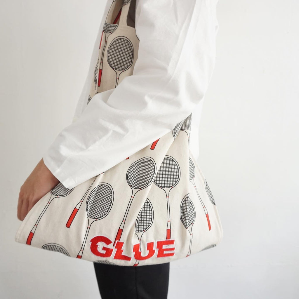 Retro sports canvas vest tote bag - badminton - GLUE Associates
