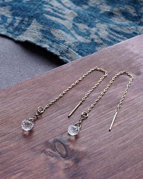 Hario Handmade Jewelry- Little frozen water earrings