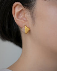 HARIO Handmade Jewelry- Half Golden Square Glasses Earring’s - GLUE Associates
