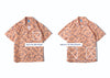 Floral pattern shirt - crowded daffodils orange - GLUE Associates