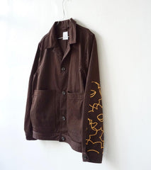 Incense Harbour Brown Workwear Jacket with Embroidery - GLUE Associates
