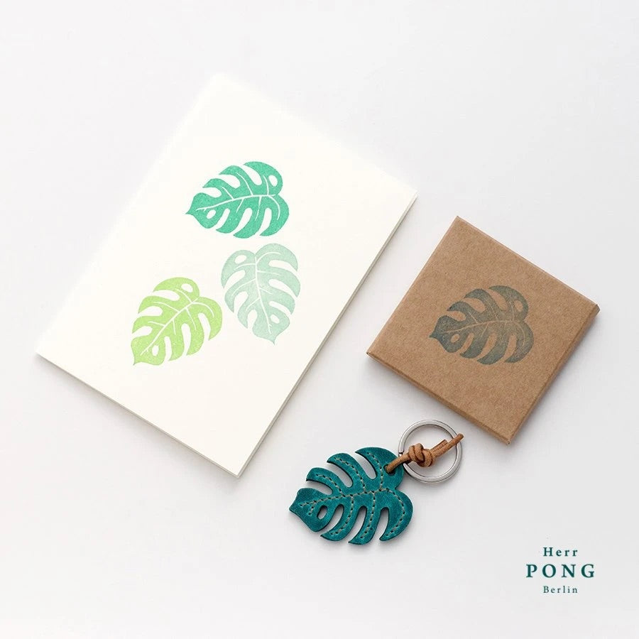 Herr PONG Monstera Leaf Keychain - Light Green - GLUE Associates